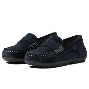 GEOX ジェオックス Kids Fast 4 (Toddler/Little Kid) キッズ・ジュニア Loafers Navy｜orange-orange