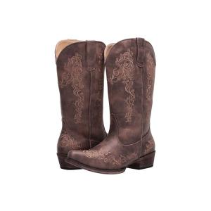 ローパー Roper Riley レディース ブーツ Brown Faux レザー 2