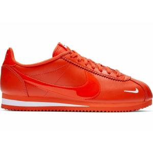 ナイキ NIKE コルテッツ Classic CORTEZ Premium Low Running Shoes レディース 905614-802 クラシック プレミアム ランニング スニーカー Team Orange White｜orange-orange