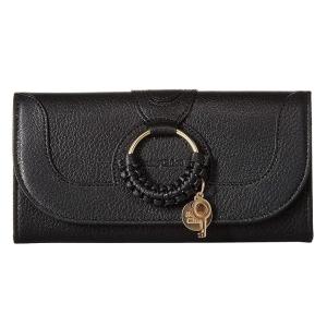 シーバイクロエ See by Chloe Hana Long レザー Wallet レディース 財布 Black