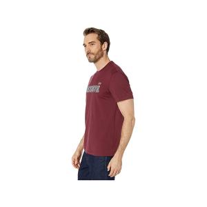 ラコステ Lacoste Short Sleeve Heavy Jersey Tattersall Tops メンズ 大特価 Regular T Shirt Shirts Wine