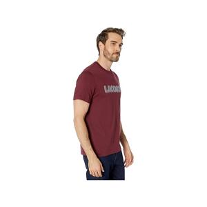 ラコステ Lacoste Short Sleeve Heavy Jersey Tattersall Tops メンズ 大特価 Regular T Shirt Shirts Wine