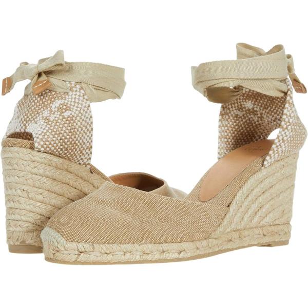 カスタニエール Carina 80 Wedge Espadrille レディース パンプス Sand...