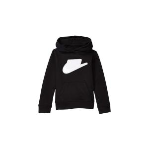 Nike Kids  Sueded Fleece Iridescent Logo Pullover Hoodie (Toddler/Little Ki｜orange-orange