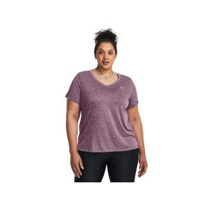 アンダー アーマー Under Armour Plus Size Tech Solid Short Sleeve V-Neck レディース シャツ ト｜orange-orange