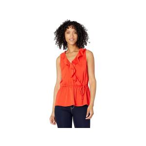 ヴィンスカムート Vince Camuto Sleeveless Ruffle Wrap Front Rumple Blouse レディース シャツ｜orange-orange