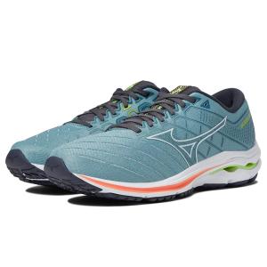 ミズノ Mizuno Men's  ウェーブインスパイア 18 メンズ スニーカー Smoke Blue/White｜orange-orange