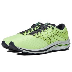 ミズノ Mizuno ウェーブインスパイア 18 メンズ スニーカー Neo Lime/Misty ...