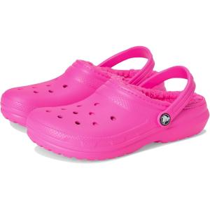 クロックス Crocs Kids クラシック Lined Clog (Little Kid/Big Kid) キッズ・ジュニア Clogs Pink