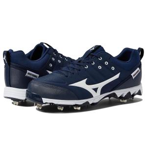 ミズノ Mizuno 9 スパイク アンビション 2 Low Metal Baseball Cleat メンズ スニーカー Navy/White｜orange-orange