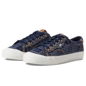 ケッズ Keds Crew Kick 75 デニム Plaid レディース スニーカー Blue/M...