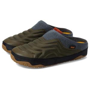 テバ Teva ReEmber テレイン メンズ スリッパ Dark Olive｜orange-orange