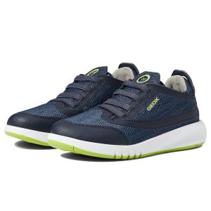 GEOX ジェオックス Kids Aeranter 4 (Little Kid/Big Kid) キッズ・ジュニア スニーカー Navy/Lime G｜orange-orange