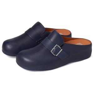 フィットフロップ FitFlop Shuv Buckle-Strap レザー Clogs レディース...