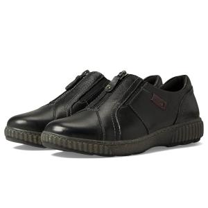 クラークス Clarks Magnolia ジップ レディース スニーカー Black レザー 1