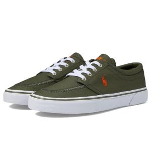 ポロ・ラルフローレン Polo Ralph Lauren Faxon X Sneaker メンズ スニーカー Dark Sage/Orange Pon｜orange-orange