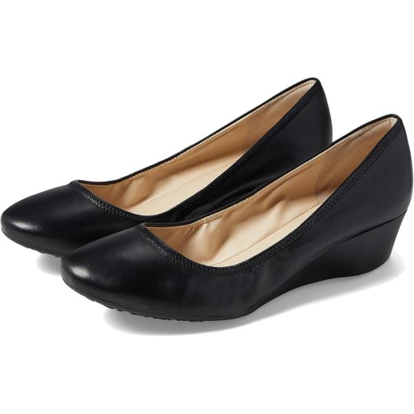 コールハーン Sloane Wedge レディース パンプス Black Leather(ブラックレ...