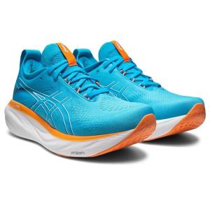 アシックス ASICS ゲルニンバス 25 メンズ スニーカー Island Blue/Sun Pe...