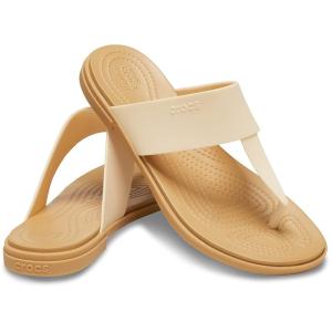 クロックス Crocs Women's  Tulum Flip レディース サンダル Vanilla｜orange-orange