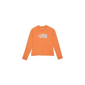 ザ・ノースフェイス The North Face Kids Amphibious Long Sleeve Sun Tee (Little Kids/B｜orange-orange