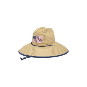 コロンビア PFG Straw Lifeguard Hat メンズ 帽子 Straw/Fish Fl...