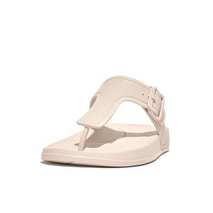 フィットフロップ FitFlop Iqushion Adjustable Buckle Flip-Flops レディース サンダル Stone Bei｜orange-orange