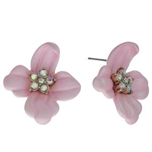 ベッツィジョンソン Betsey Johnson Flower Button Earrings レデ...