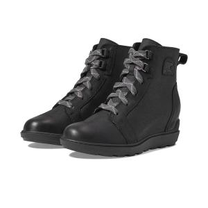 ソレル SOREL Evie II NW Lace レディース ブーツ Black/Sea Salt