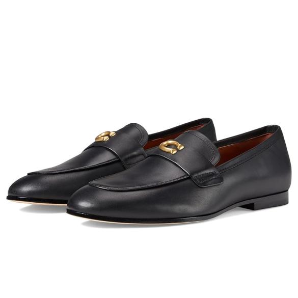 コーチ COACH Sculpt C レザー Loafer メンズ ローファー Black