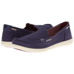 クロックス Crocs Walu キャンバス Loafer レディース ローファー Nautical...