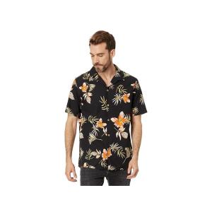 クイックシルバー Quiksilver  Tropical Floral Short Sleeve Woven メンズ トップス Black Trop｜orange-orange