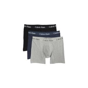 カルバン・クライン Calvin Klein Underwear Men's  Khakis Cotton ストレッチ Boxer Brief 3-P｜orange-orange