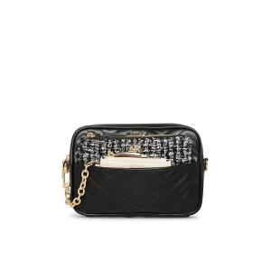 アンクライン Anne Klein Mixed Media Camera Crossbody wit...