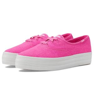 ケッズ Keds Point Lace Up レディース スニーカー Fuchsia Linen