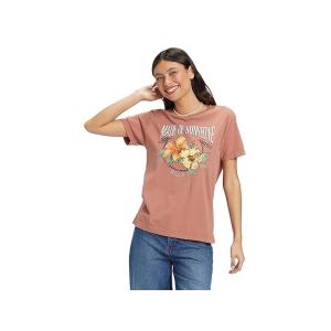 ロキシー Roxy Made Of Sunshine Boyfriend Tシャツ レディース シャツ トップス Cedar Wood｜orange-orange