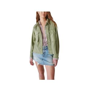 ラッキーブランド Lucky Brand Cropped Twill Utility Jacket ...