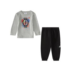 アディダス adidas Kids Long Sleeve Heather Tee Cargo ジョ...