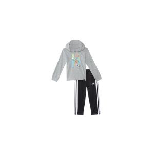 アディダス adidas Kids  GFX Hood Heather Tee Pants Set ...