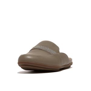 フィットフロップ FitFlop Gracie Opul-Trim レザー ミュールs レディース ...