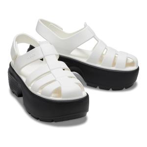 クロックス Crocs Stomp Fisherman Sandal メンズ ヒールシューズ Chalk