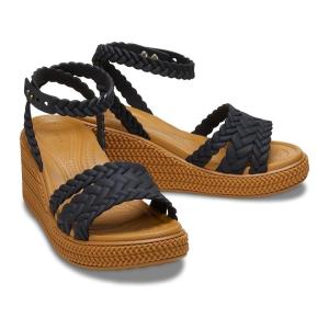 クロックス Crocs  ブルックリン Ankle Strap ウェッジ プラットフォーム Sand...