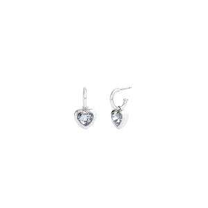 コーチ COACH Stone Heart Charm Huggies レディース Earrings...