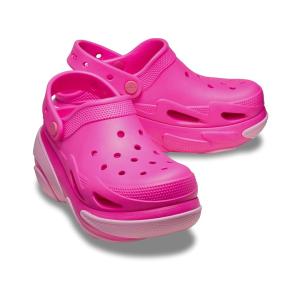 クロックス Crocs Bubble Crush Clogs メンズ クロッグ Pink Crush