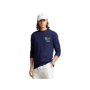 ポロ・ラルフローレン Polo Ralph Lauren クラシック Fit ジャズ-Print Jersey Tシャツ メンズ トップス Navy