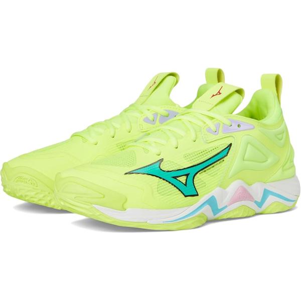 ミズノ Mizuno ウエーブモーメンタム 3 メンズ スニーカー Neo Lime
