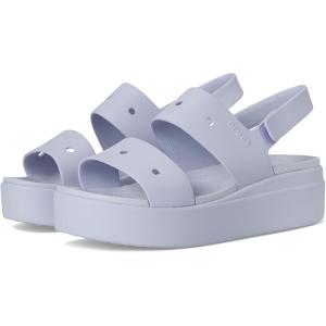 クロックス Crocs ブルックリン 4U Low ウェッジs レディース サンダル Purple Moon