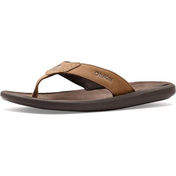 オルカイ OluKai Pili メンズ サンダル Tan/Dark Java