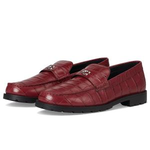 コーチ COACH Jocelyn Embossed Croc Loafers レディース ローファ...