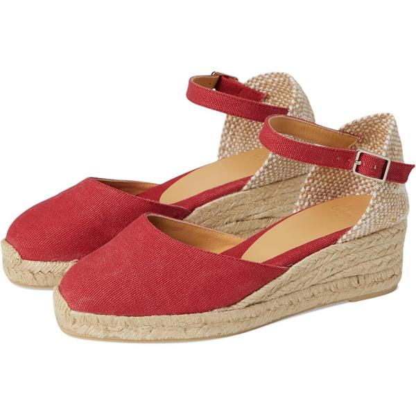 カスタニエール Carol 30 Wedge Espadrille レディース パンプス Rojo ...