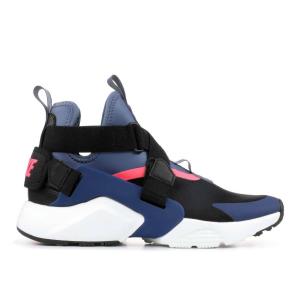 ナイキ NIKE エアハラチ Air Huarache City Strap Shoes Casual Sneakers AH6787-002 ローカット レディース Navy Black Pink White｜orange-orange